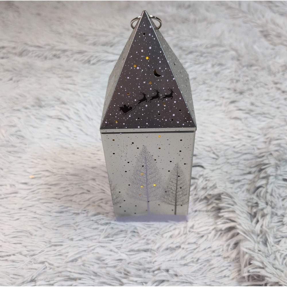 Marks & Spencer Christmas Light-up Lantern 10.25"H Tin Home Decor‎ Gift